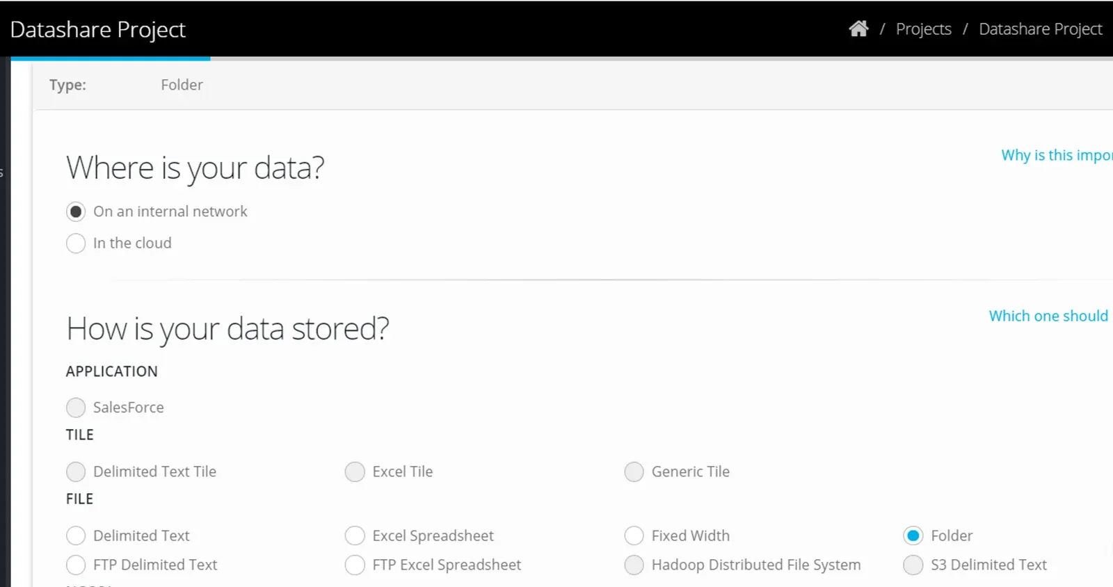 Folder Datastores (screenshot)