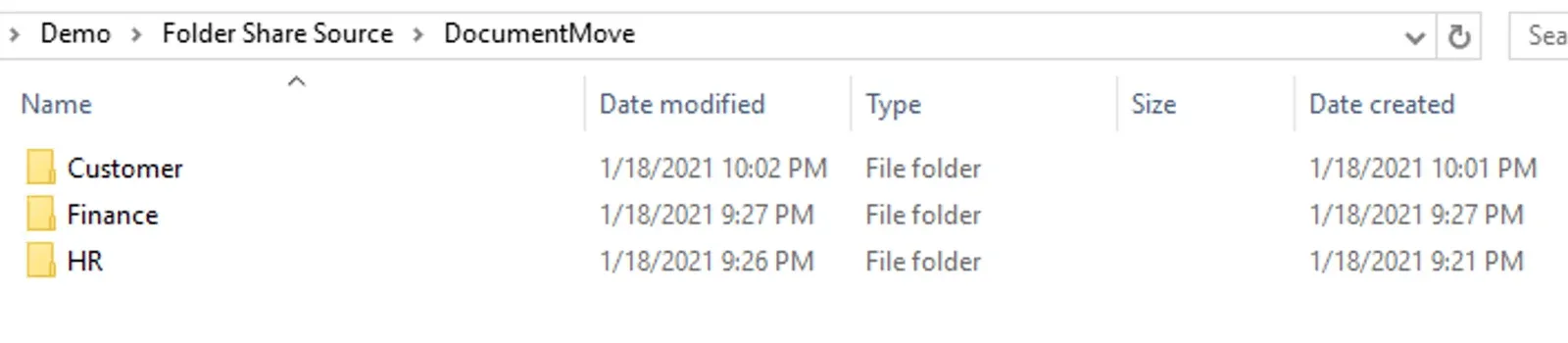Folder Datastores (screenshot)