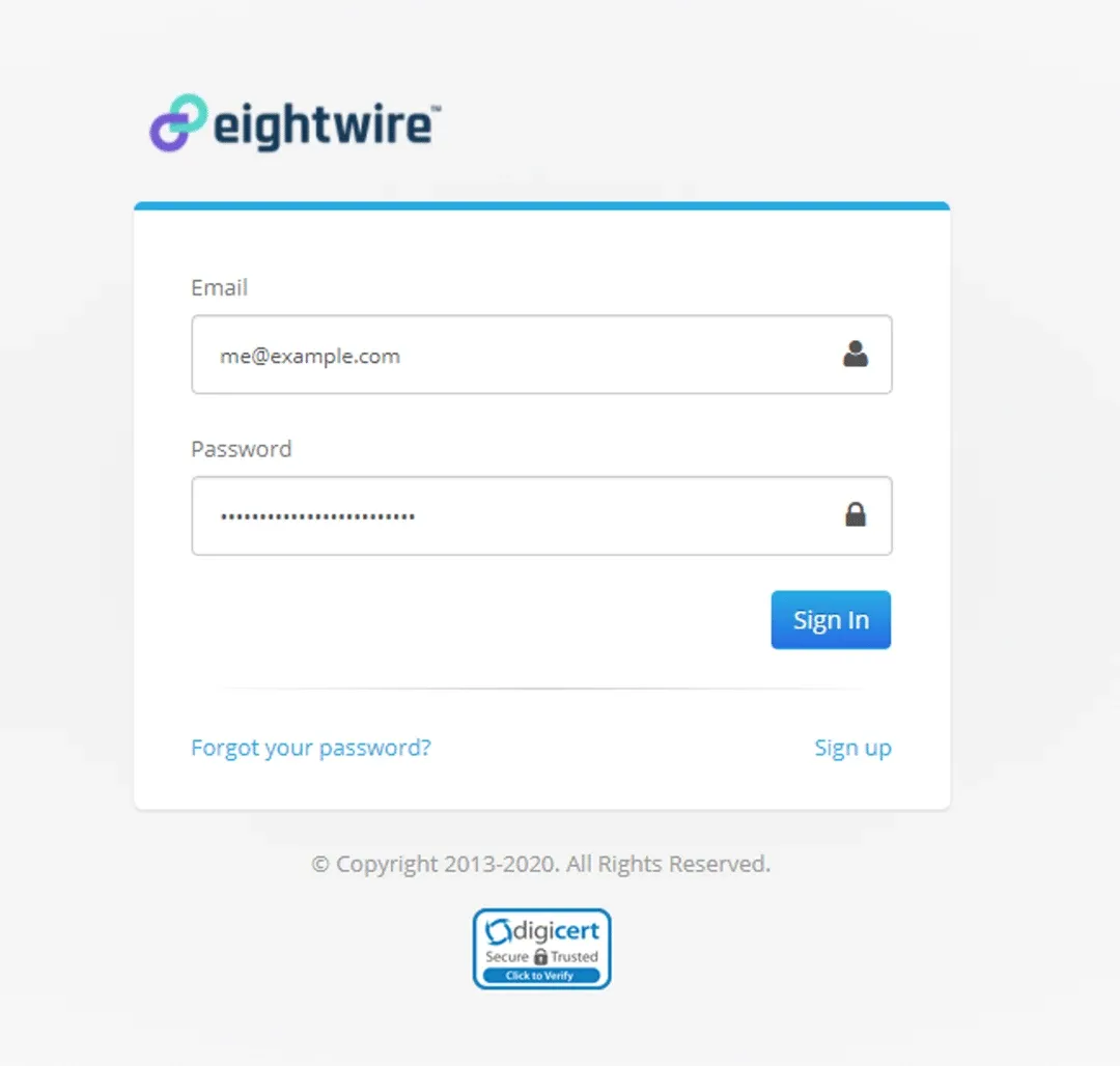 Sign In for Users (screenshot)